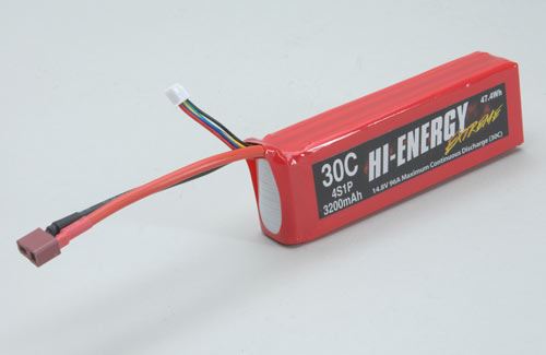 Hi-Energy Extreme 4S 3200mAh 30C Li-Po