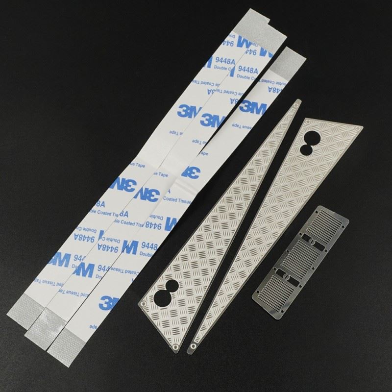 Yeah Racing Stainless Steel Front Hood Side Diamond Plate for Traxxas TRX-4 TRX6 Mercedes Benz