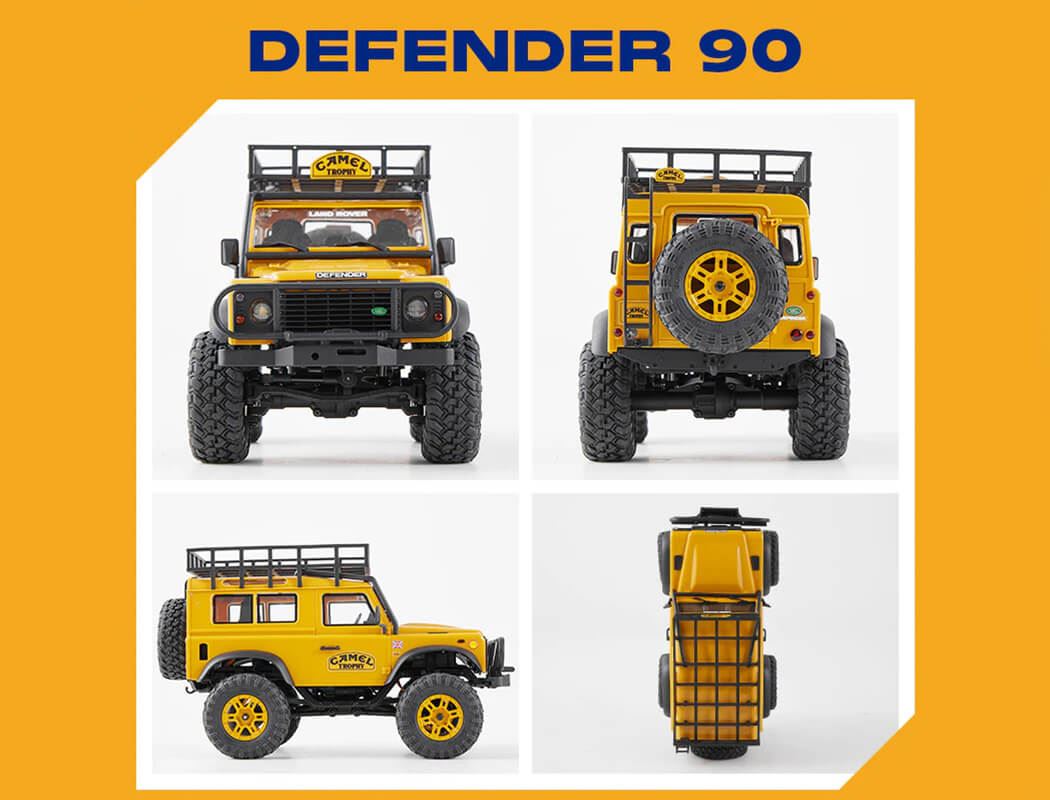 Fms 1/24Th Land Rover Defender D90 Rtr Yellow