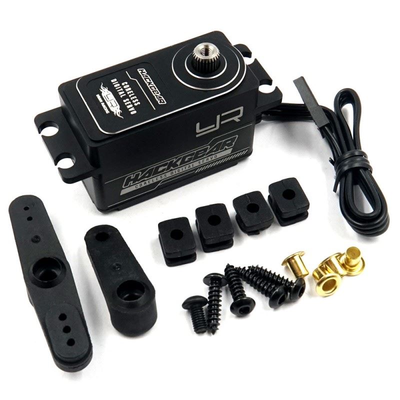 Yeah Racing Aluminum Case Low Profile Digital High Speed Coreless Servo For 1/10 RC Black