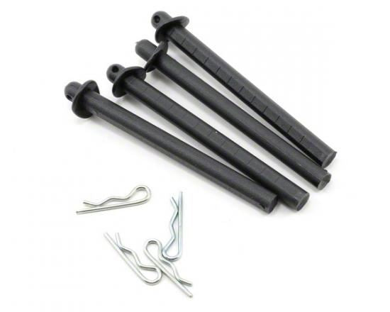 Schumacher Body Posts & R Clips (pk 4)