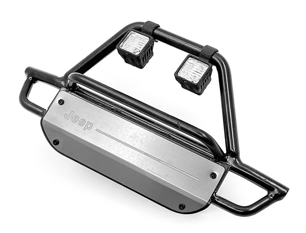 RC4WD KS STEEL FRONT BUMPER W/ LIGHTS FOR AXIAL 1/10 SCX10 III JEEP (GLADIATOR/WRANGLER)