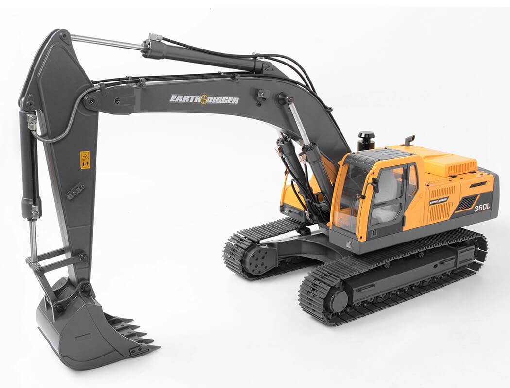 Rc4Wd 1/14 Scale Rtr Earth Digger 36 0L Hydraulic Excavator (Yellow