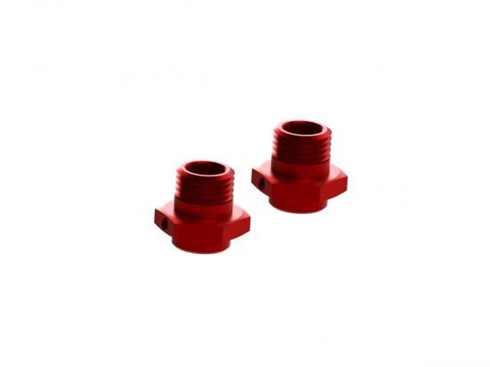 ARRMA Wheel Hex Alumn 17mm/16.5mm Red (2)