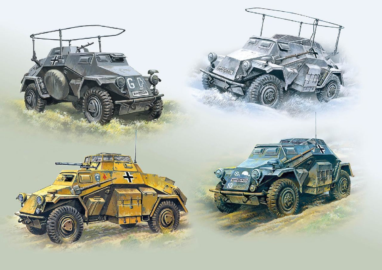 Icm Wehrmacht Light Armoured Vehicles Set
