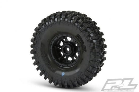 Proline Hyrax 1.9" G8 Tyres On Impulse Blk/Silv B/Lock Wheels