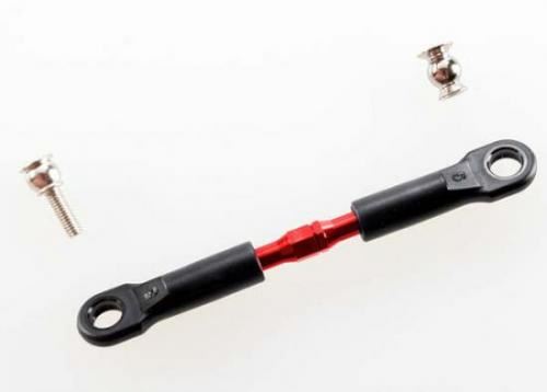 TRAXXAS Turnbuckle, red-anodised, camber link, front, 39mm