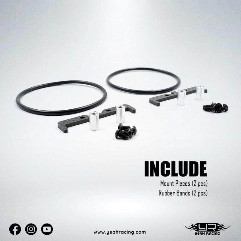 Yeah Racing Graphite Battery Holder For Yokomo 870C Super Dog Fighter Yz10 2023 Yz-W91