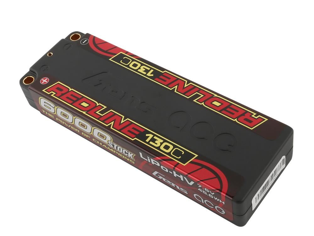 Gens Ace Li-Po HV Car Hard Case 2S2P 7.6V 6000mAh 130C RL with 5mm
