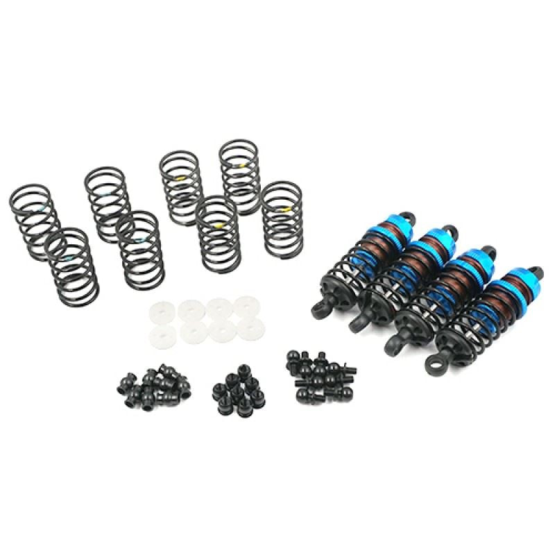 Yeah Racing Aluminum Big Bore Go 60mm Damper Set 4pcs for 1/10 RC OnRoad OffRoad Blue