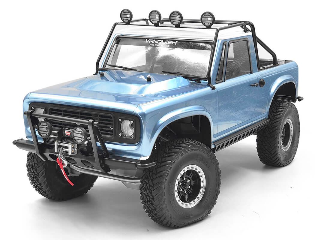 RC4WD SHIRYA FRONT WINCH BUMPER W/ LIGHTS FOR VANQUISH VS4-10 ORIGIN BODY (BLACK)