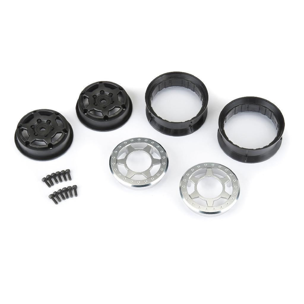 Proline 1/10 Holcomb Aluminum Front/Rear 1.9In 12mm Crawler Wheels (2