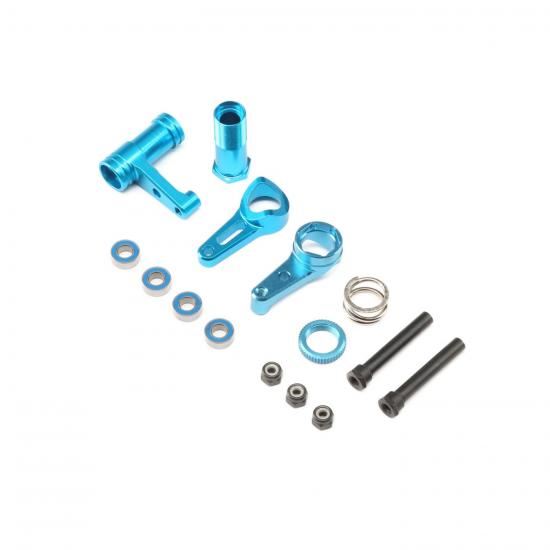 ECX Steering w/Servo Saver, Aluminum: 1:10 4WD ALL