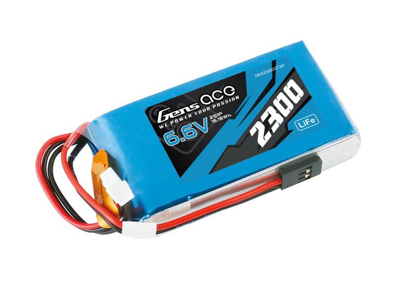 Gens Ace Li-Po 2S 7.4V 2300Mah Tx With Futaba