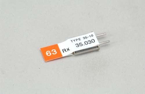 Futaba Ch 63 (35.030)FM Rx Xtl DC