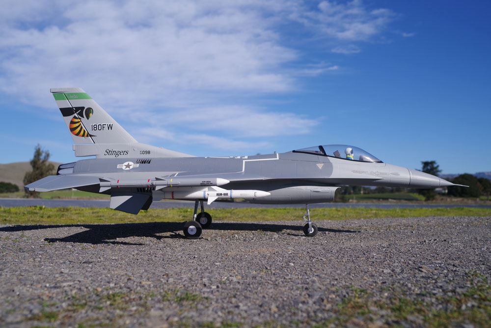 Fms F16 875Mm Jet Fighter 70Mm Edf Artf Grey W/O Tx/Rx/Batt