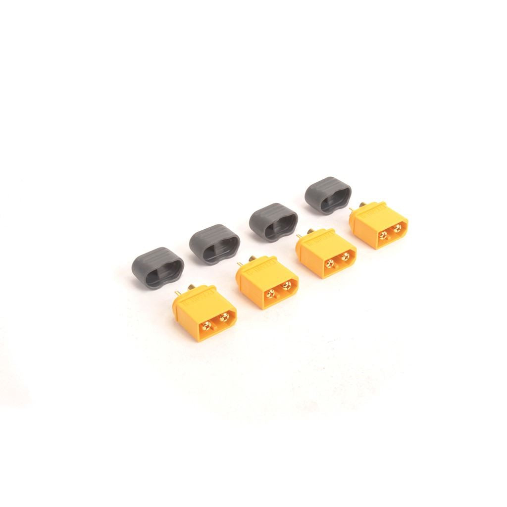 XT60 Plug with Sheath Male Only - 4pcs