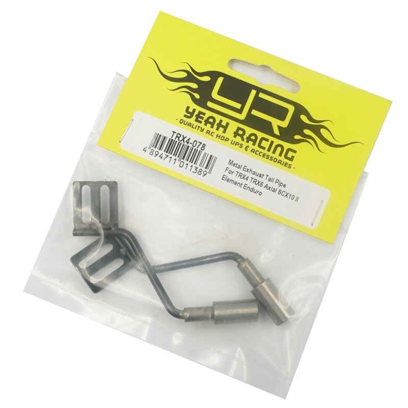 Yeah Racing Metal Exhaust Tail Pipe For TRX4 Defender Axial SCX10 II Element Enduro