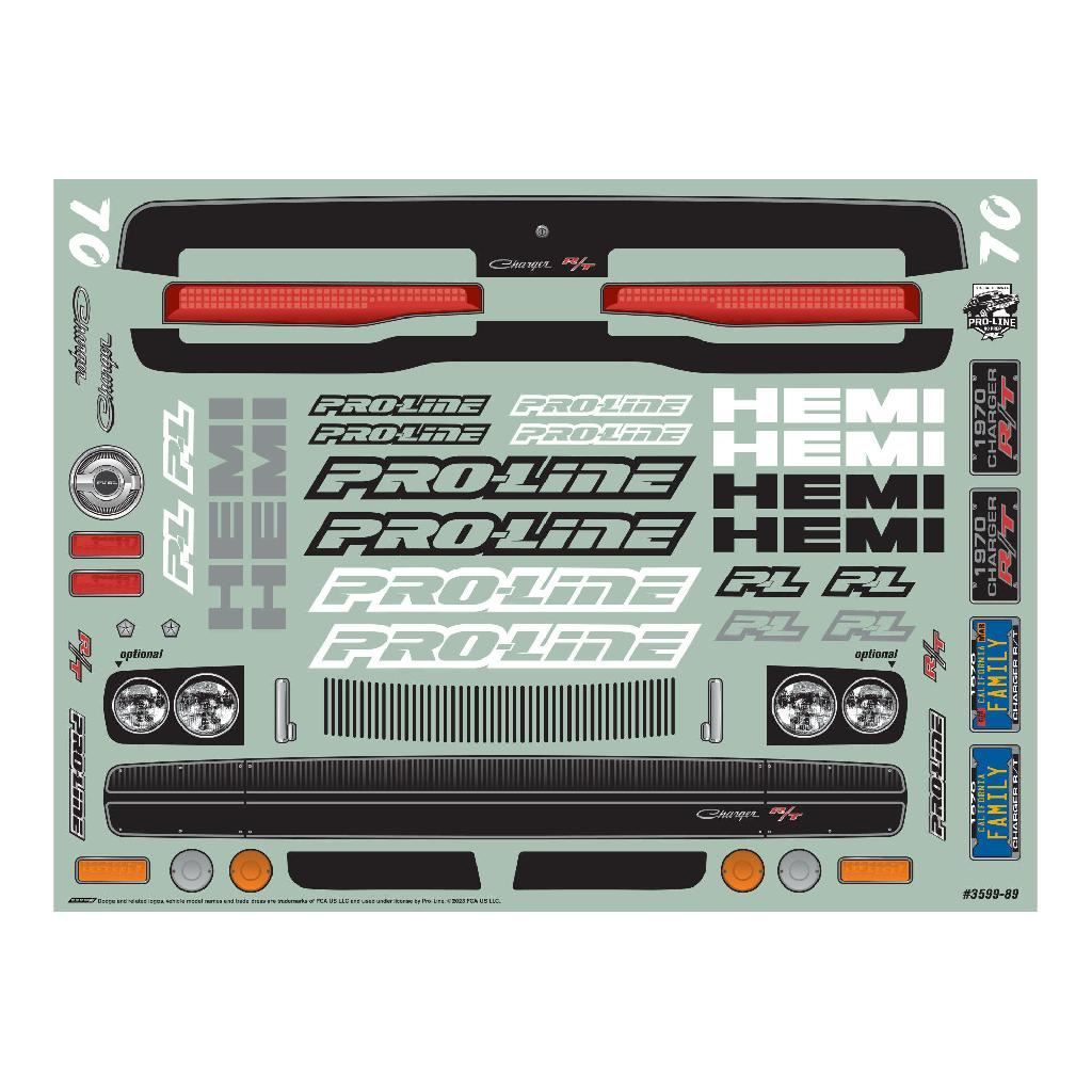 Proline 1/10 1970 Dodge Charger Clear Body: Drag Car