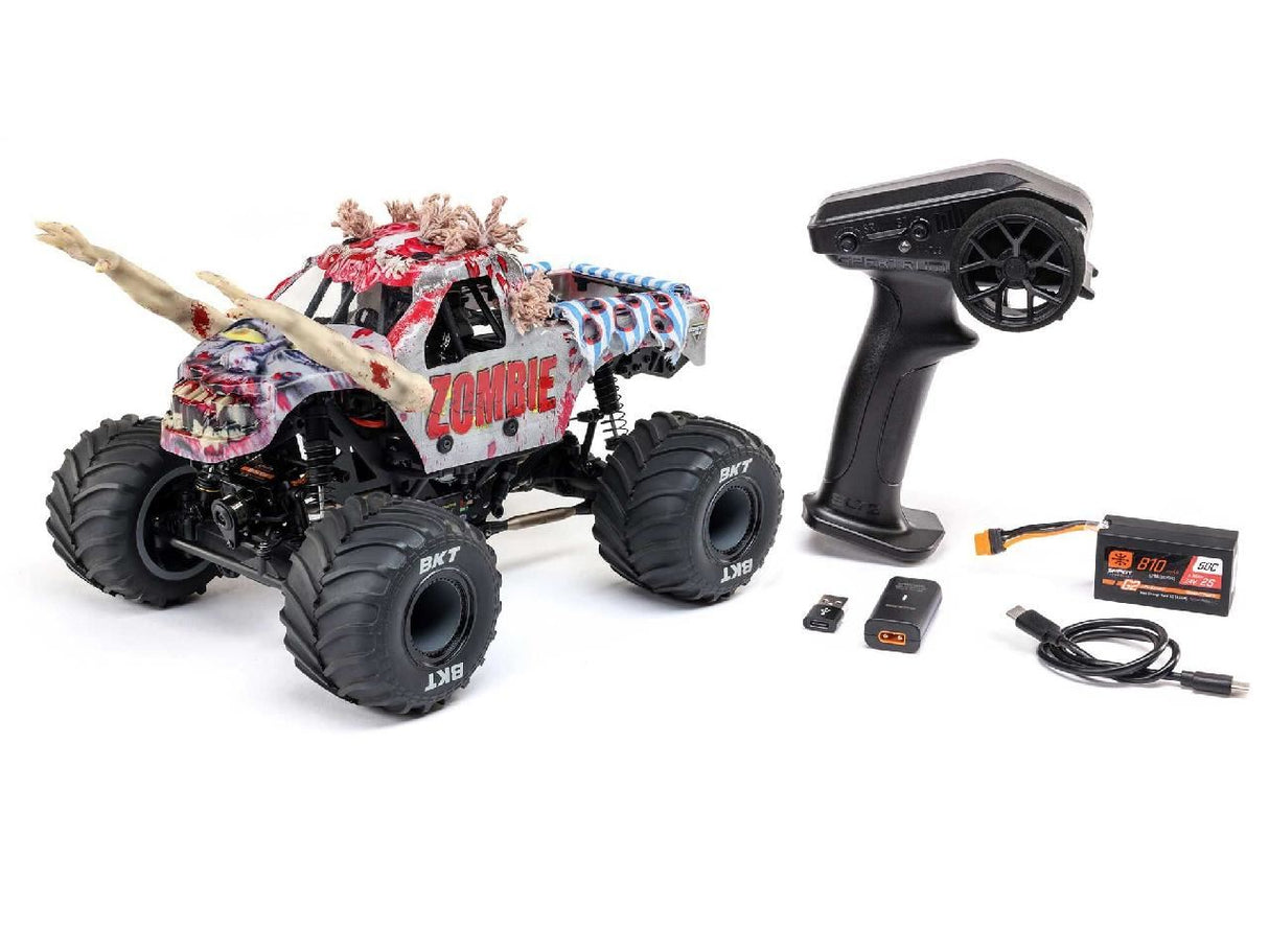 Losi 1/18 Mini Lmt Zombie 2S 4X4 Rtr Brushed Monster Truck (Batte