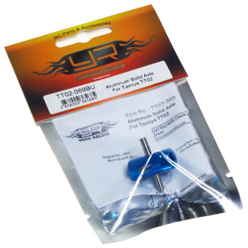 Yeah Racing Aluminum Solid Axle For Tamiya TT02 TT02B