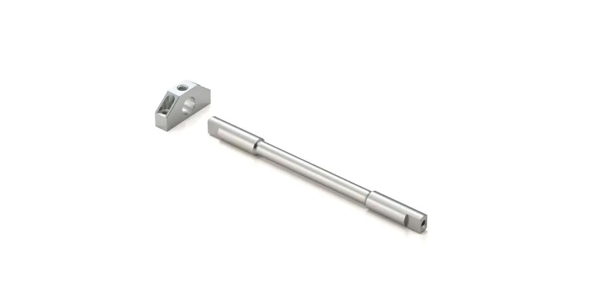 Front Axle Silver Kyosho Ep Plazma Mk3 2Wd