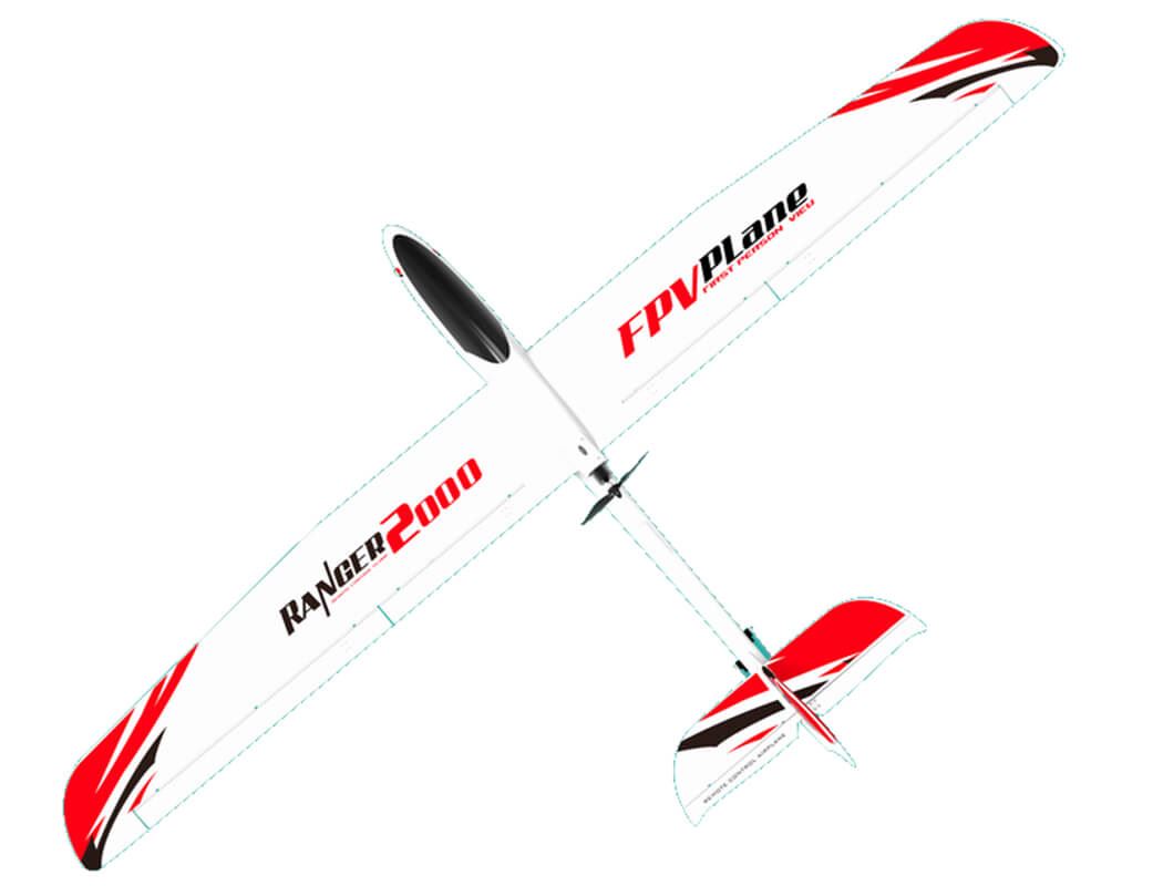 Volantex Ranger 2000Mm Glider With Abs Fuselage Artf