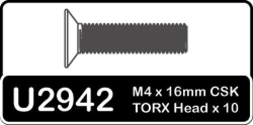 Schumacher Speed Pack - Torx M4x16 Csk