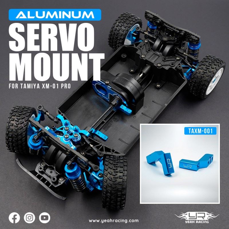 Yeah Racing Aluminum Servo Mount Set For Tamiya Xm-01 Pro