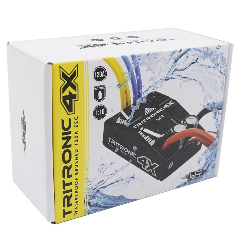 Yeah Racing Tritronic 4X Waterproof Brushed 120A ESC