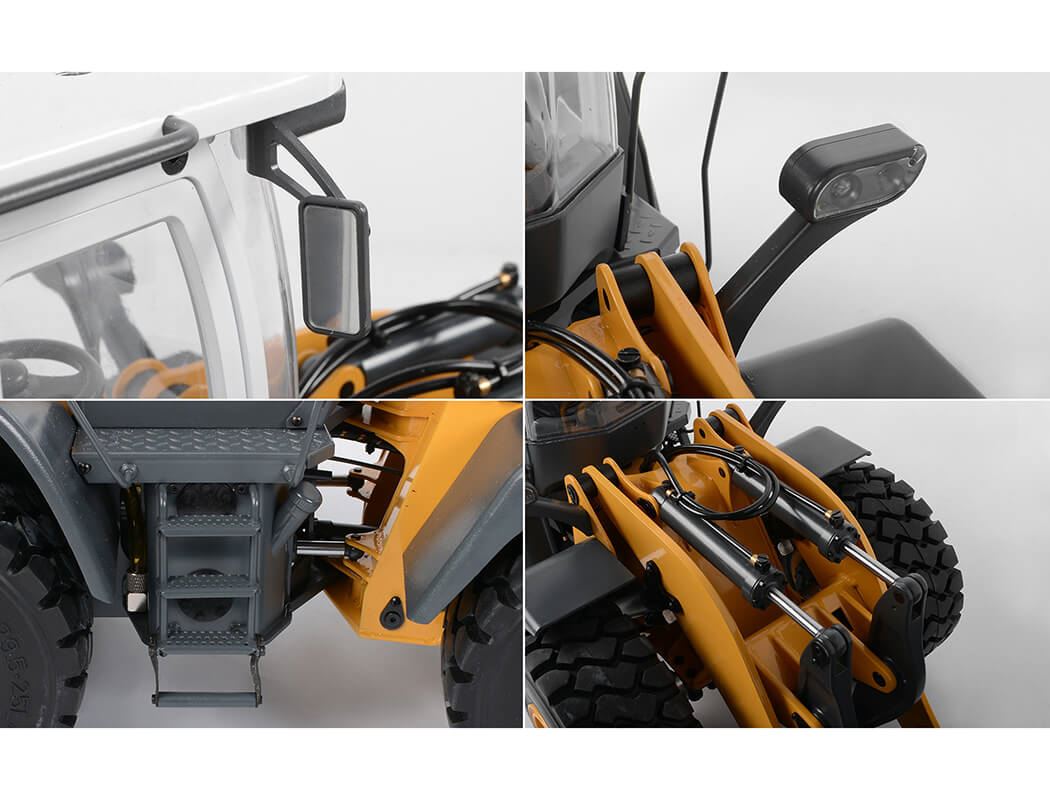 RC4WD 1/14 EARTH MOVER 870K HYDRAULIC WHEEL LOADER (YELLOW AND WHITE)