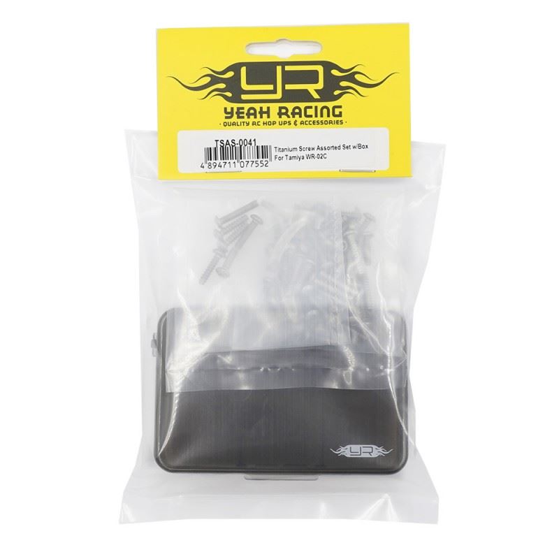 Yeah Racing Titanium Screw Assorted Set W/Box For Tamiya Wr-02C