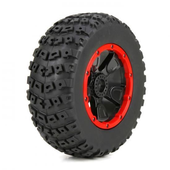 Losi Left & Right Tire (1ea), Premounted: 1:5 4wd DB XL (Losi45004)