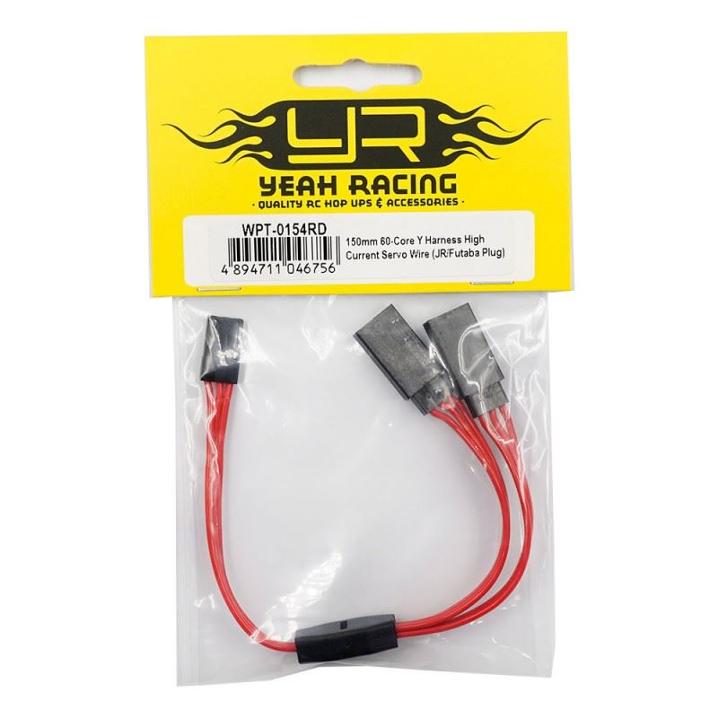 Yeah Racing 150mm 60-Core Y Harness High Current Servo Wire (JR/Futaba Plug)