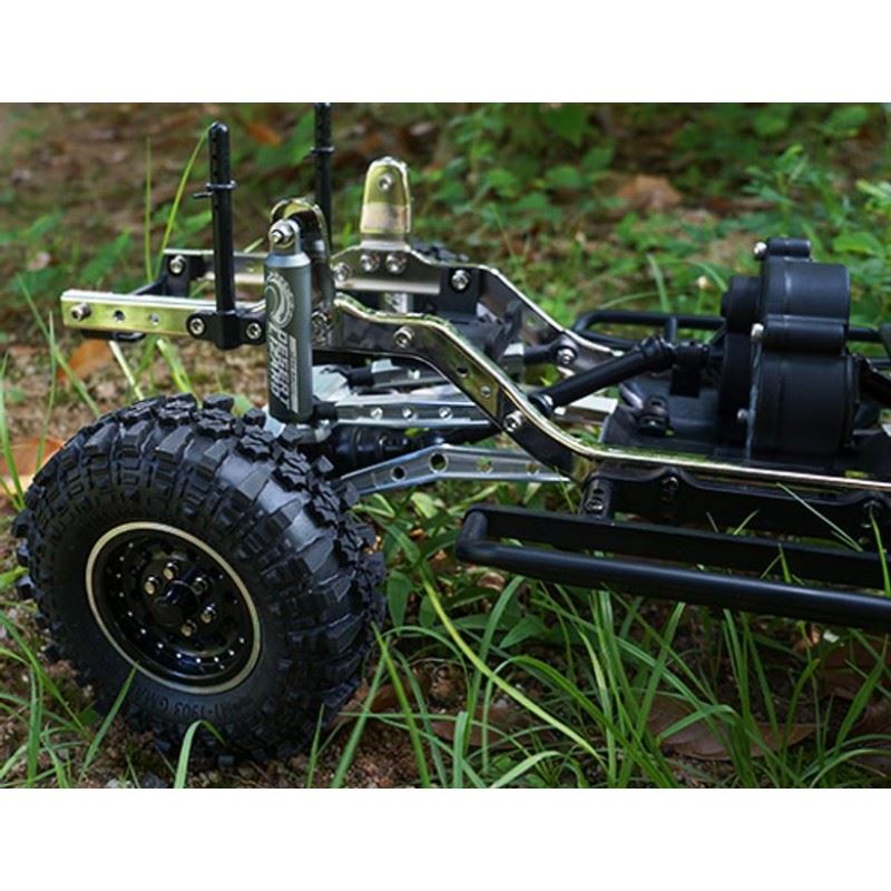 Yeah Racing 120mm Desert Lizard Two Stage Internal Spring Damper Pair Green For Crawler