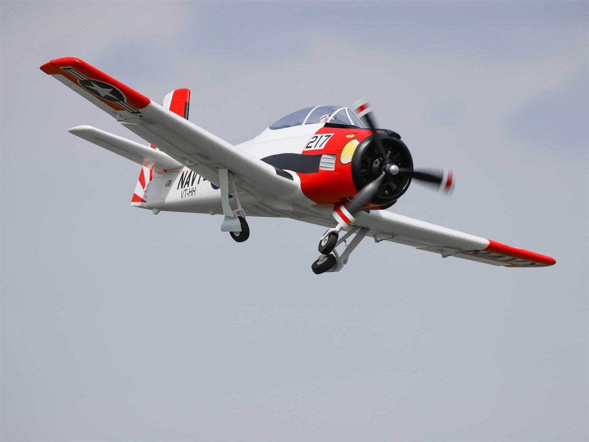 E Flite T-28 Trojan 1.2m BNF Basic with Smart