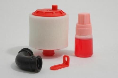 Fastrax 1/8th Air Filter w/Oil Re-Buildable - Red