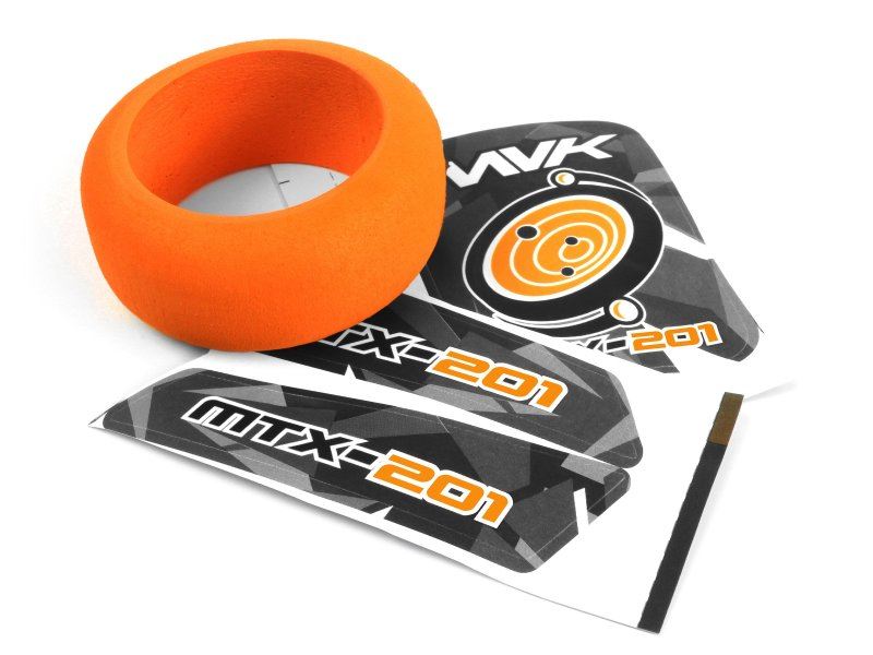 Mtx-201 Transmitter Wheel Foam & Decals (Orange)