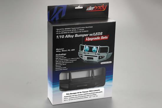 Killer Body 1/10 Alloy Bumper W/Leds Upgrade Setsmatt-Black -