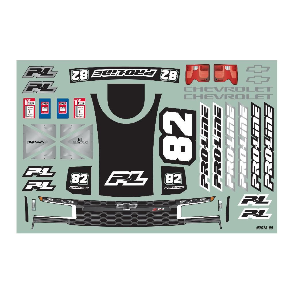 Pro 1/16 Pre-Cut 2019 Chevy Silverado Trophy Truck Clear Body: G