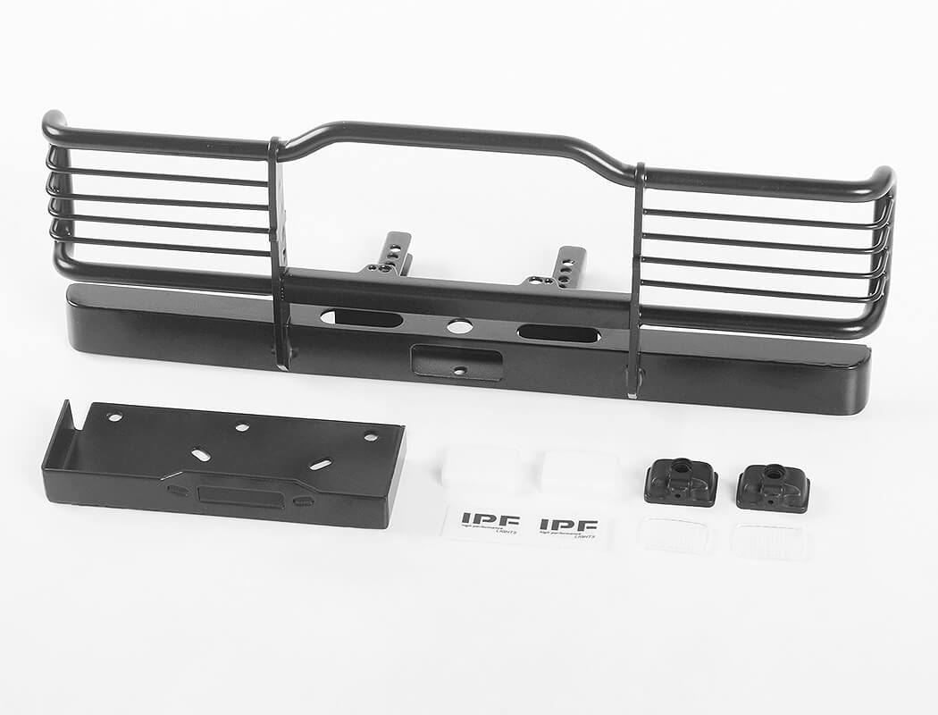 RC4WD CAMEL BUMPER W/ WINCH MOUNT & IPF LIGHTS FOR TRAXXAS TRX-4 LAND ROVER DEFENDER
