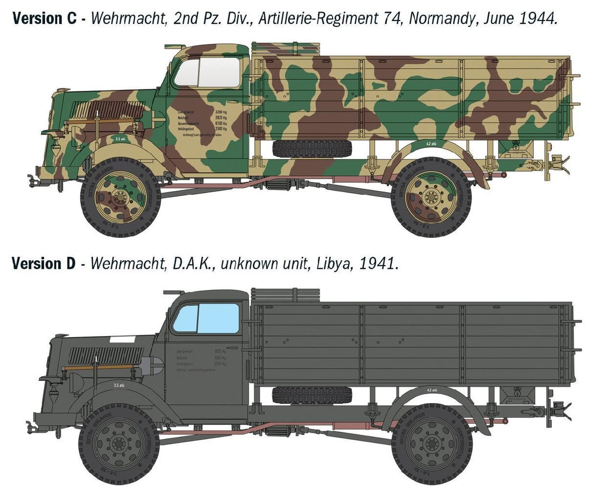 Italeri Kfz. 305 Opel Blitz Typ A 4X4