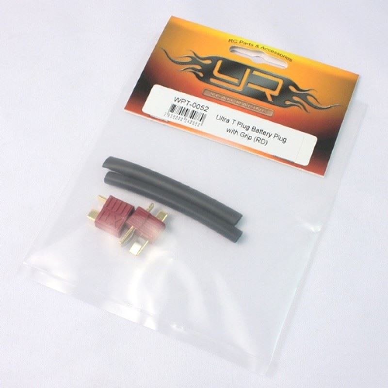 Yeah Racing Ultra T Plug Battery Plug with Grip (RD)