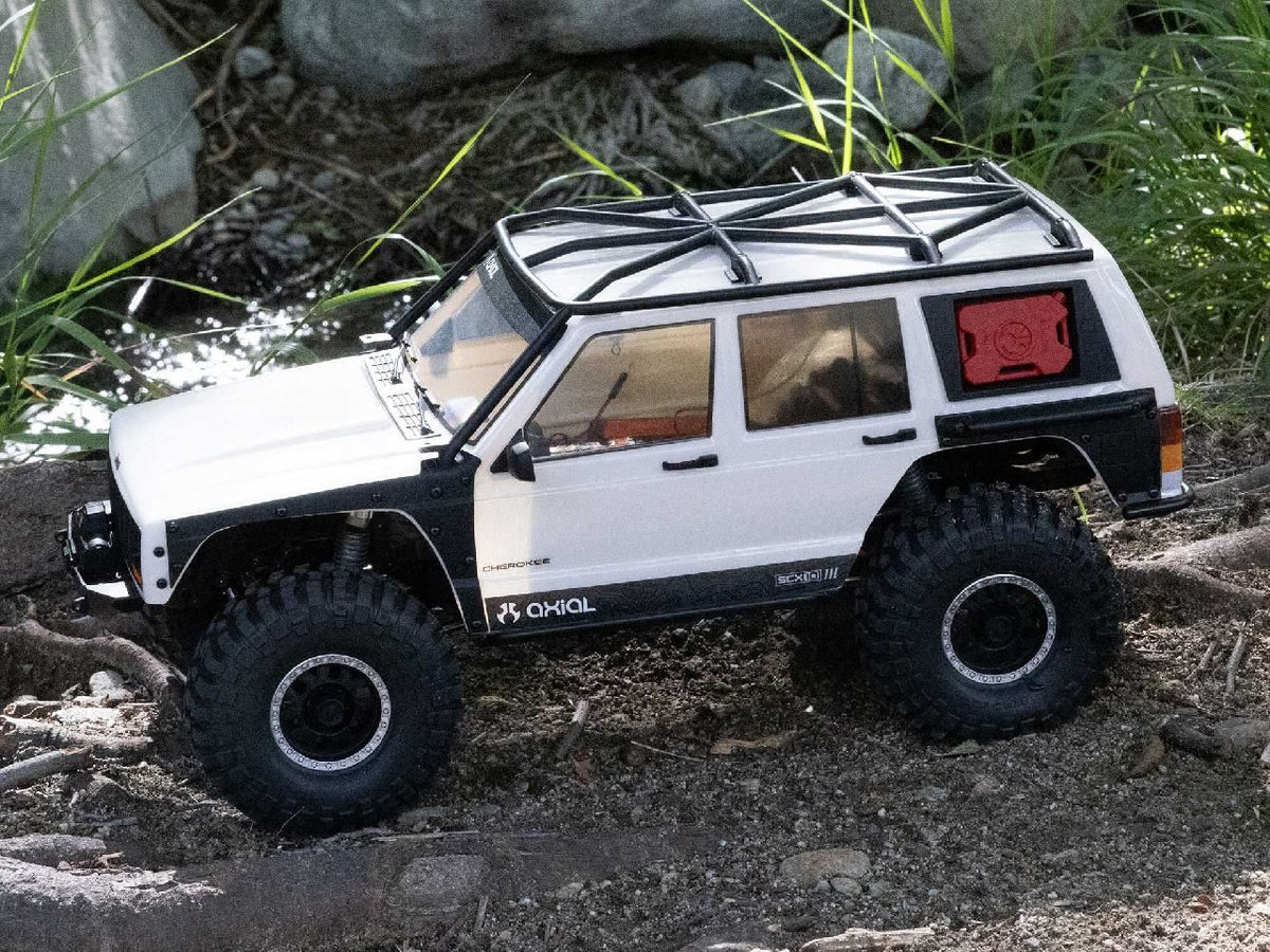 Axial 1/10 Scx10 Iii Jeep Cherokee Xj 4X4 Rtr Rock Crawler, White