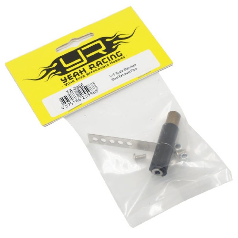 Yeah Racing 1/10 Scale Stainless Steel Exhaust Pipe