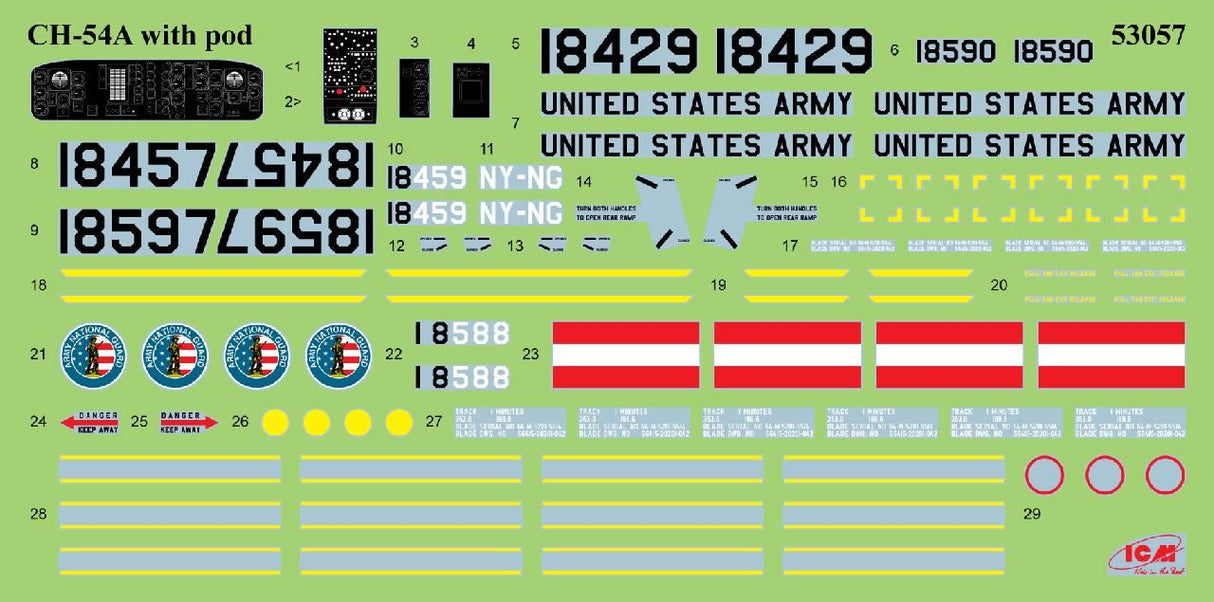 Icm Ch-54A Tarhe With Universal Military Pod