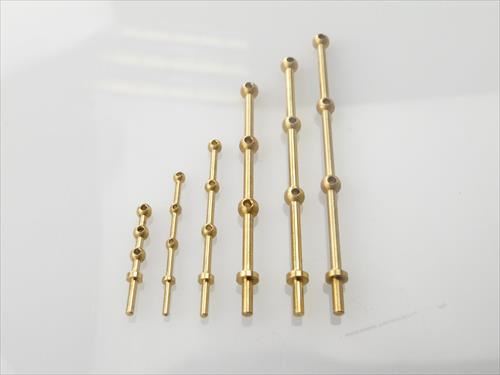 RACTIVE 3 Hole Stanchion, Brass 25mm (Pk10)