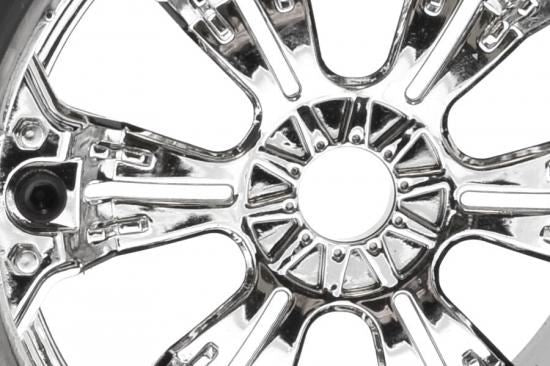 FASTRAX 1:8 MT STINGER MOUNTED 6-SPOKE CHROME 1/2"OFFSET(PR)