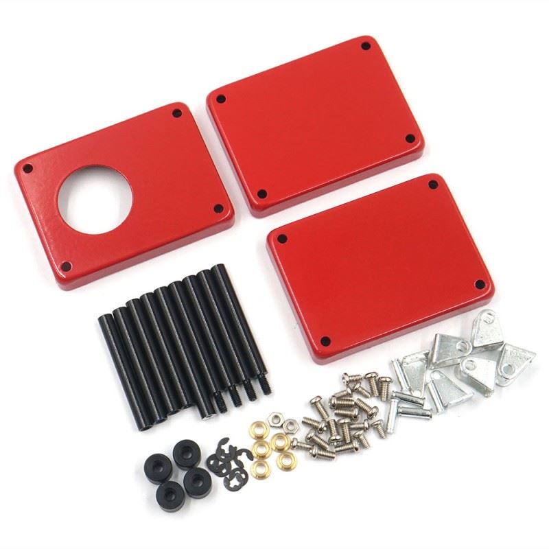 Yeah Racing 1/10 RC Accessory 3-Tiered Rolling Metal Handy Cart Red