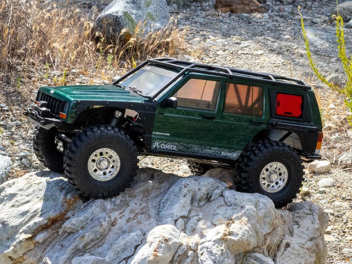 Axial 1/10 Scx10 Iii Jeep Cherokee Xj 4X4 Rtr Rock Crawler, Green